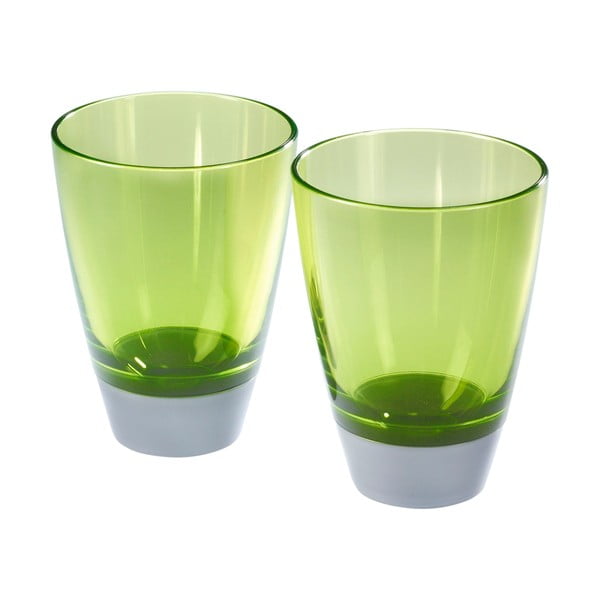 Sada 2 zelených pohárov Entity