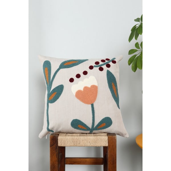 Ľanový dekoračný vankúš 43x43 cm Fresya – Mioli Decor-image-1