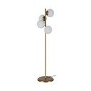 Stojacia lampa v zlatej farbe Squid Lighting Owl, výška 130 cm