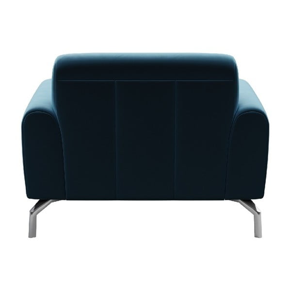 Modré zamatovo kreslo MESONICA Puzo-image-3