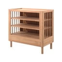 Detská komoda z dubového dreva s prebaľovacím pultom v prírodnej farbe 100x95x55 cm Forrest – Vipack
