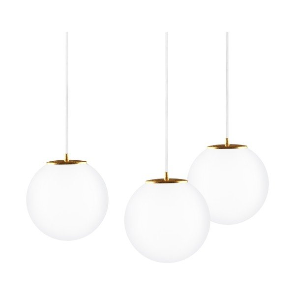 Trojité svetlo Tsuki M Elementary opal matte/gold/white/white-image-2
