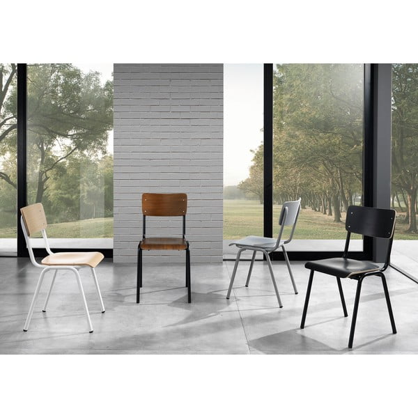 Sivé jedálenské stoličky v súprave 2 ks Old School - Tomasucci-image-1