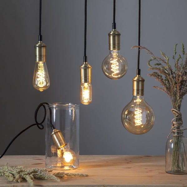 Teplá biela filamentová stmievateľná žiarovka E27, 3 W Spiral Filament – ​​Star Trading-image-4