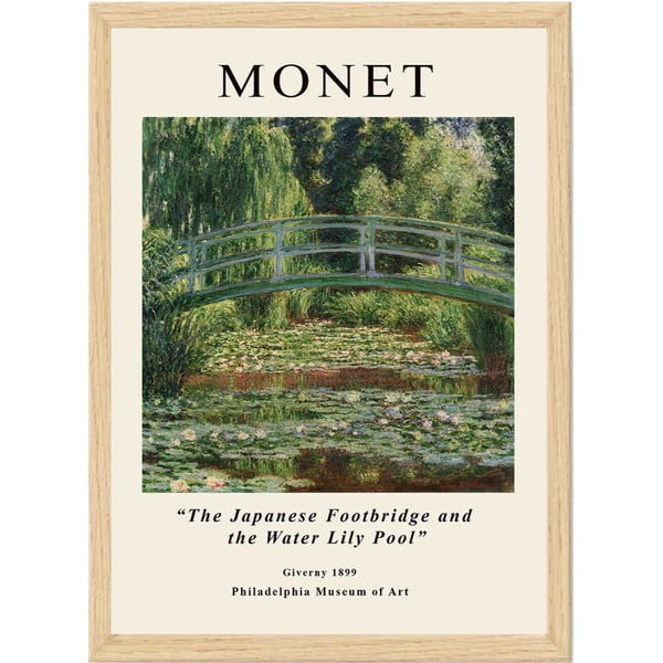 Plagát v ráme 35x45 cm Claude Monet – Wallity