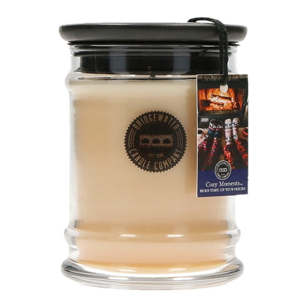 Sviečka s vôňou v sklenenej dóze Bridgewater candle Company Cozy Moments, doba horenia 65 - 85 hodín