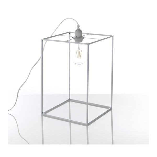 Sivá stolová lampa Tomasucci Stick, 36 × 25 × 25 cm
