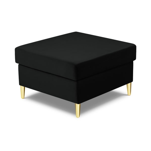 Čierna zamatová podnožka Kyoto – Cosmopolitan Design-image-2