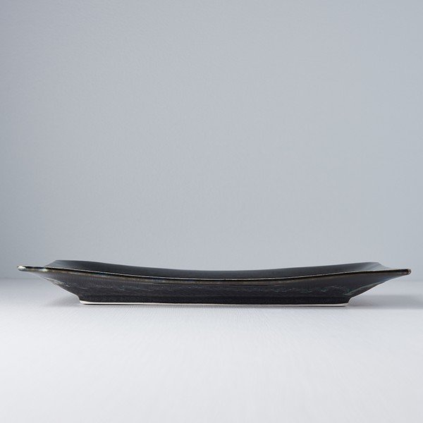 Tmavomodrý keramický tanier MIJ Matt, 33 x 19 cm-image-2
