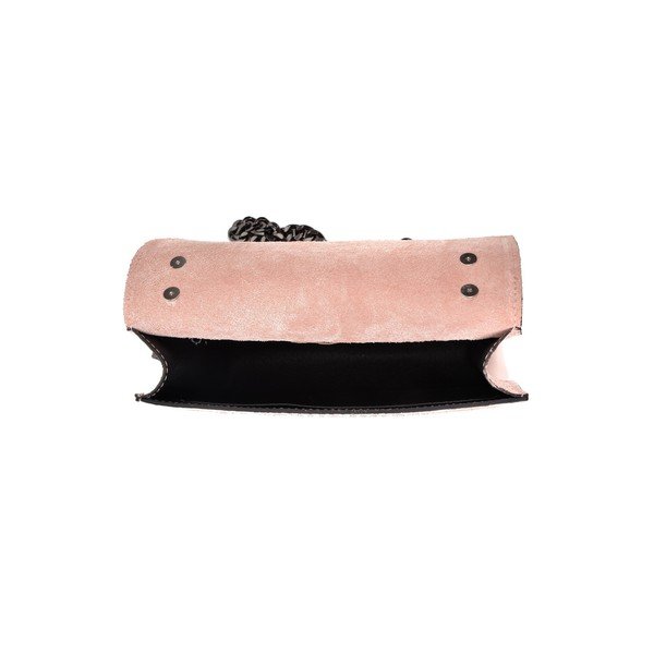 Ružová kožená listová kabelka Renata Corsi Fiona-image-3