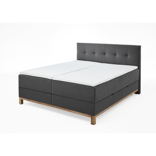 Tmavo šedá boxspring posteľ s úložným priestorom 180x200 cm Catania - Meise Möbel