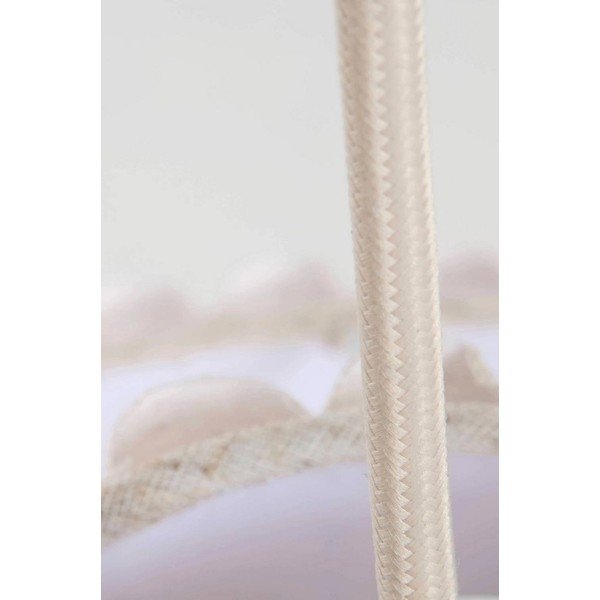 Béžové ľanové závesné svietidlo ø 40 cm Alina – Jotex-image-3