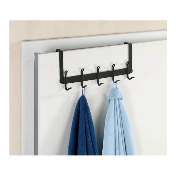 Čierny kovový vešiak na dvere 37 cm Nostalgia - Wenko-image-2