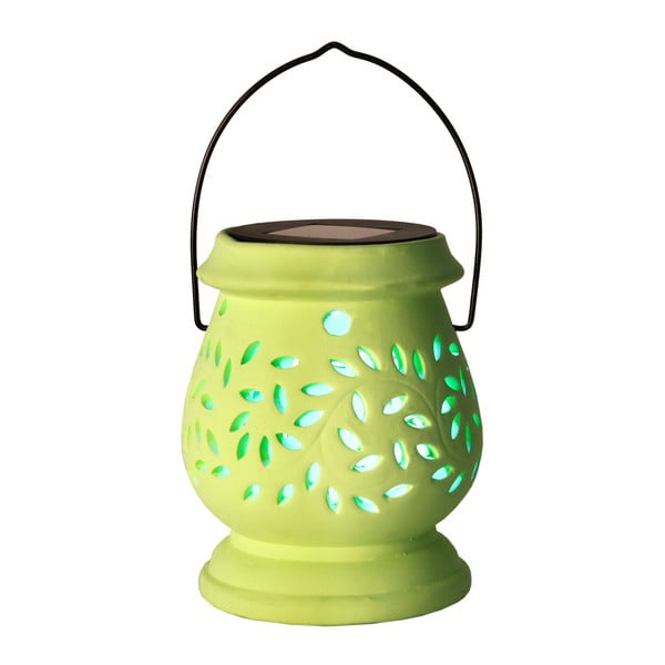 Svietnik Solar Energy Clay Lantern Green