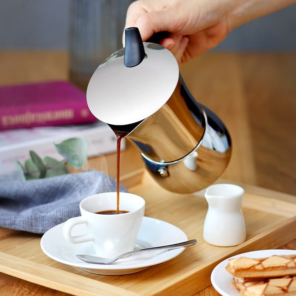 Kávovar na espresso v striebornej farbe Monte Carlo – Tescoma-image-1