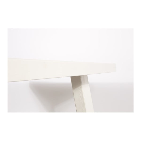 Biely stôl z masívneho dreva Zuiver A Zarámované, 200 x 90 cm-image-2