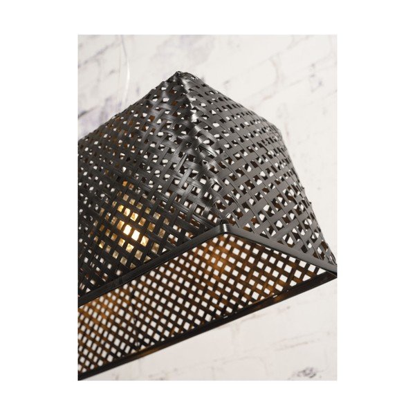 Čierne bambusové závesné svietidlo Good&Mojo Komodo-image-4