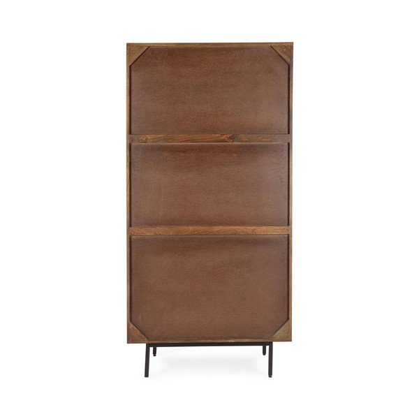 Skriňa z mangového dreva v prírodnej farbe 85x170x40 cm Tadita – Bizzotto-image-3