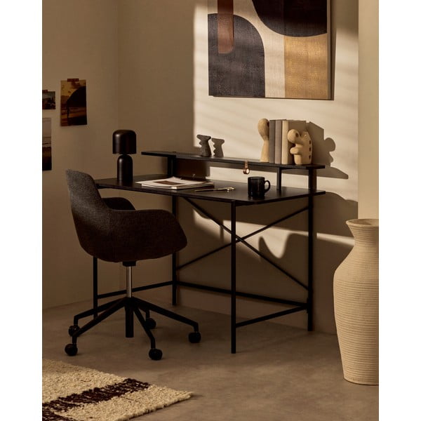 Tmavosivá kancelárska stolička Tissiana – Kave Home-image-2