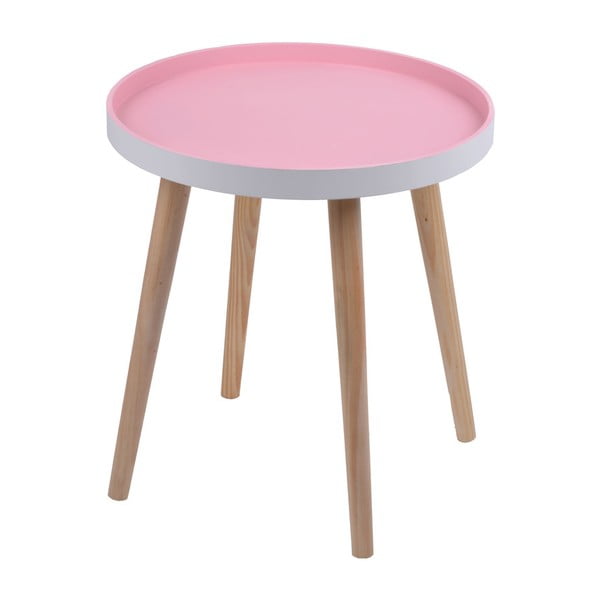 Ružový stolík Ewax Simple Table, 48 cm