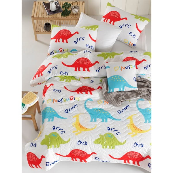 Detská prikrývka cez posteľ s obliečkou na vankúš Mijolnir Dinazorus, 160 x 220 cm