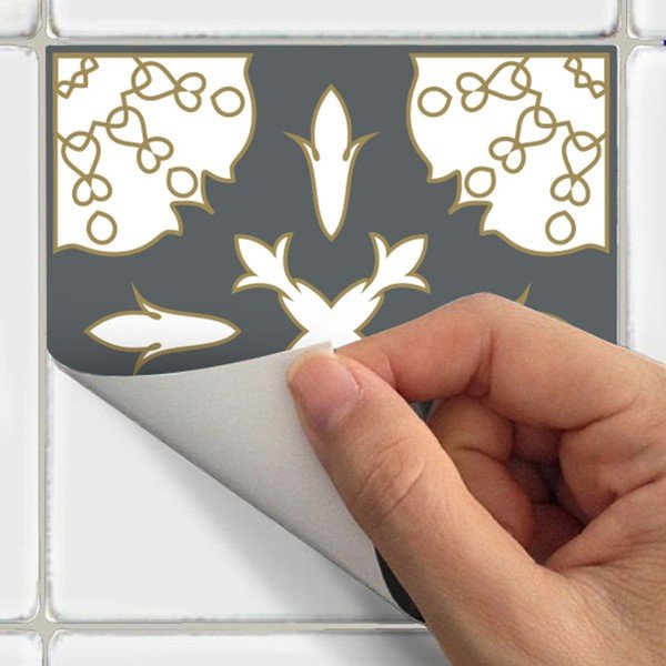 Sada 30 nástenných samolepiek Ambiance Wall Decal Cement Tiles Antalya, 15 × 15 cm-image-3