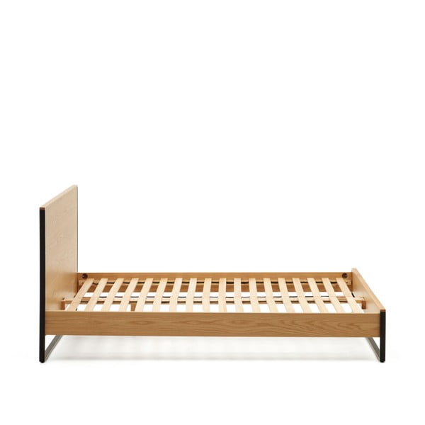 Dvojlôžková posteľ s roštom v prírodnej farbe 160x200 cm Taiana – Kave Home-image-3