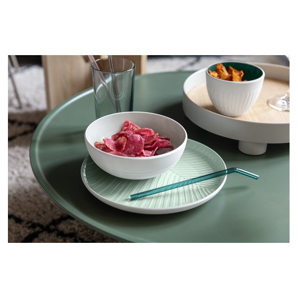 Zeleno-biely porcelánový dezertný tanier Villeroy & Boch It’s my match, ø 24 cm-image-3
