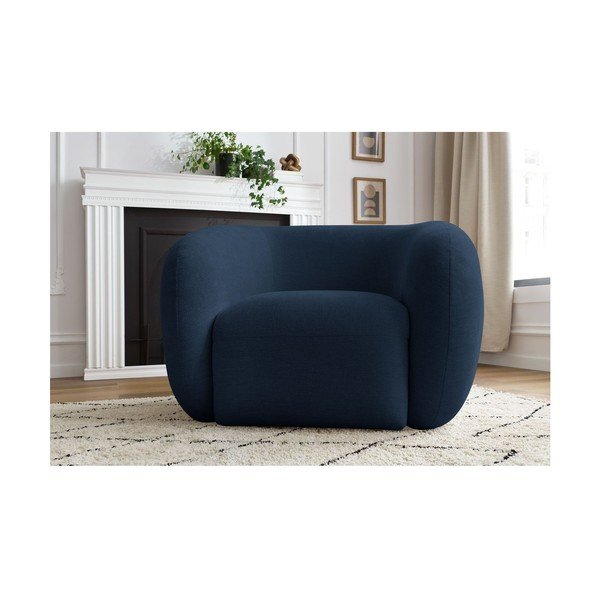 Tmavomodré kreslo Celine – Bobochic Paris-image-1