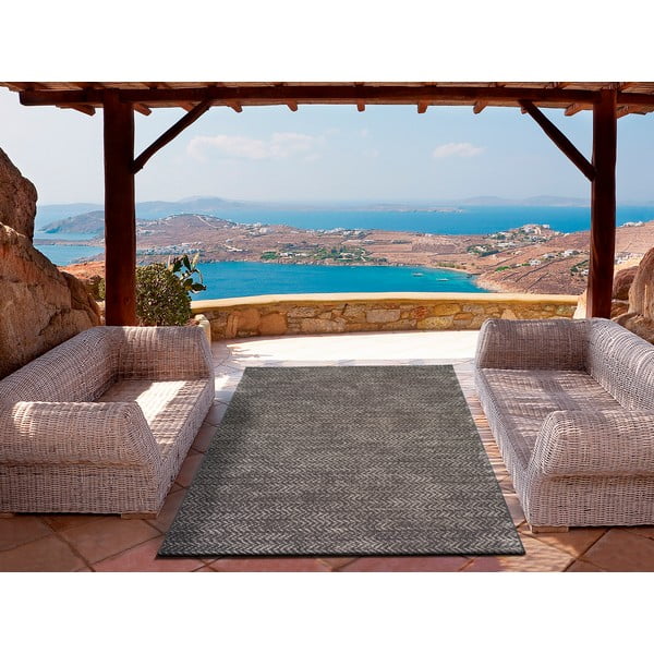 Antracitovosivý vonkajší koberec 120x170 cm Panama – Universal-image-1