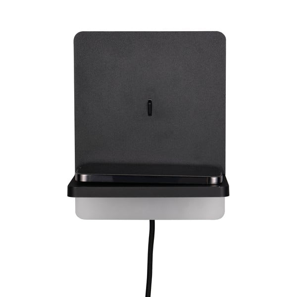 Matne čierne LED stmievateľné nástenné svietidlo Fairfield – Trio-image-2