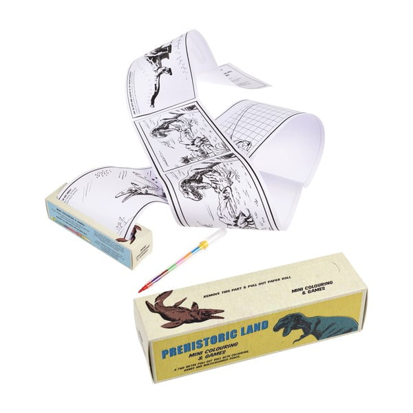 Cestovná sada detských omaľovánok a rébusov Rex London Prehistoric-image-3