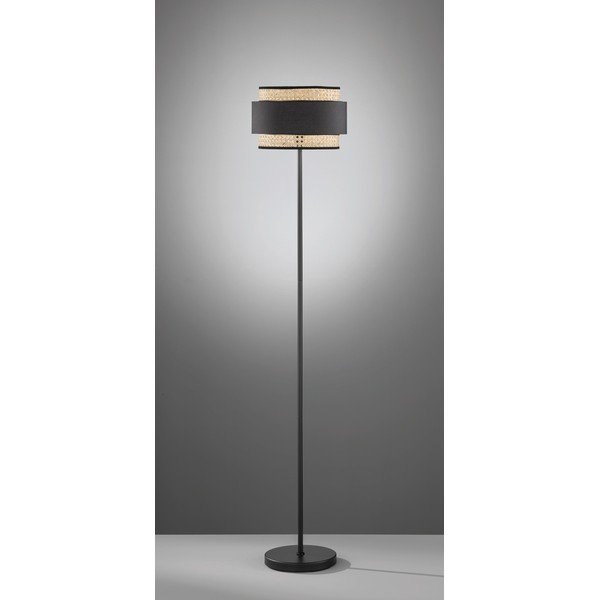 Čierno-béžová stojacia lampa Fischer & Honsel Tape-image-1