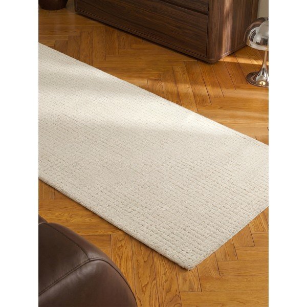 Krémovobiely vlnený behúň 80x250 cm Eloise – Hanse Home-image-3