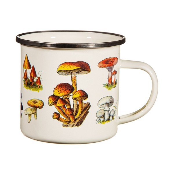 Krémový detský hrnček zo smaltu Vintage Mushroom - Sass & Belle