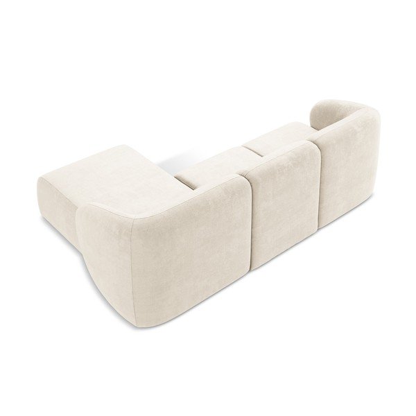 Béžová ženilková rohová pohovka (pravý roh/s leňoškou) Lani – Makamii-image-3