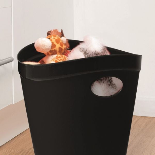 Čierny odpadkový kôš na papier Addis Flexi, 27 x 26 x 34 cm-image-1