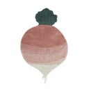 Ružový prateľný ručne tkaný bavlnený detský koberec 100x150 cm Ramona the Radish – Lorena Canals