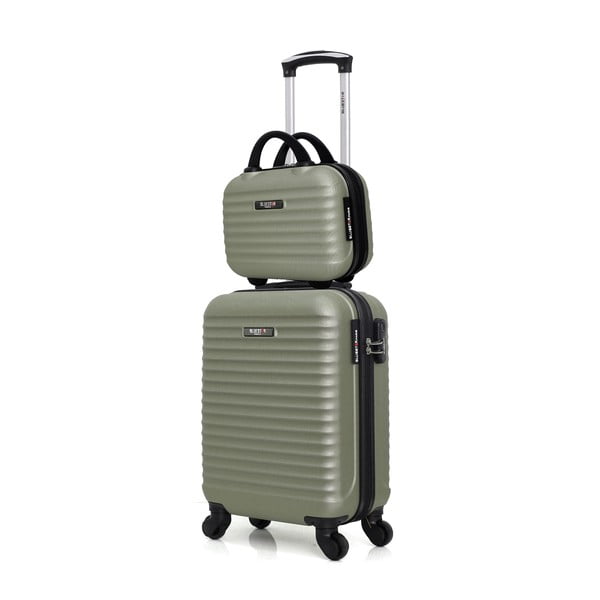 Súprava 2 kufrov v pastelovozelenej farbe Bluestar Francúzsko-image-1