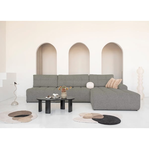 Svetlohnedá rozkladacia modulárna rohová pohovka s úložným priestorom (pravý roh) Lulu – Miuform-image-1