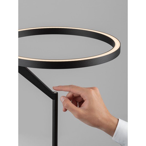Matne čierna hliníková LED stojacia lampa so stmievačom (výška  168 cm) Tilia – Nova Luce-image-2
