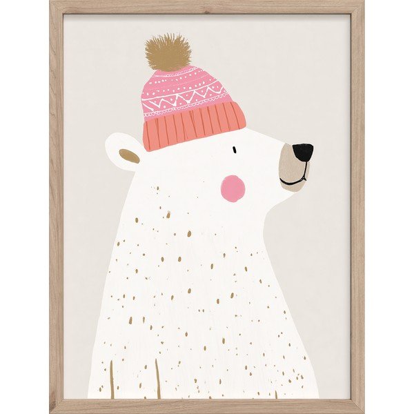 Detský obrázok 30x40 cm White Bear – Styler