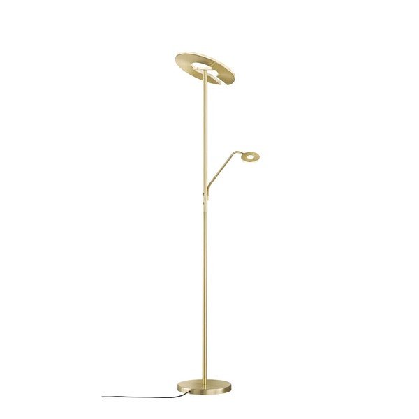 LED stmievateľná stojacia lampa v zlatej farbe (výška 180 cm) Dent – ​​Fischer & Honsel