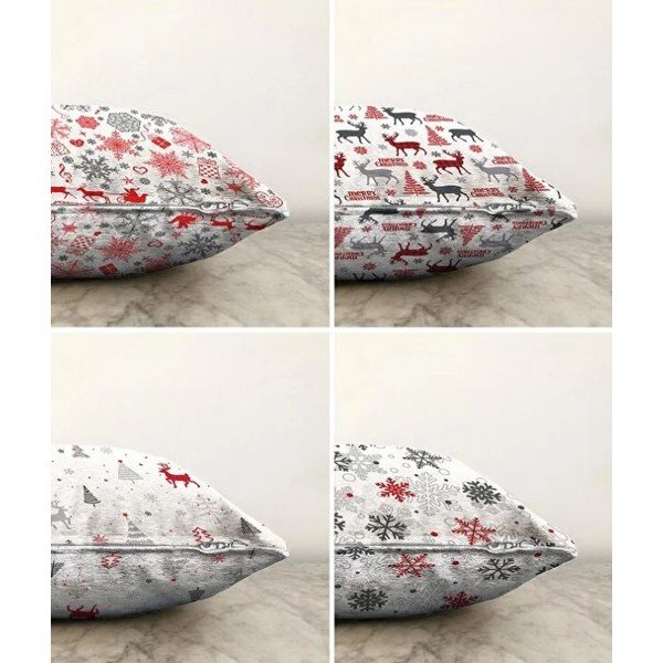 Obliečky na vankúše v súprave 4 ks s vianočným motívom 43x43 cm Merry Christmas – Mila Home-image-1