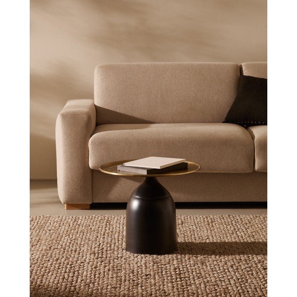 Kovový okrúhly odkladací stolík ø 52 cm Liuva – Kave Home-image-1