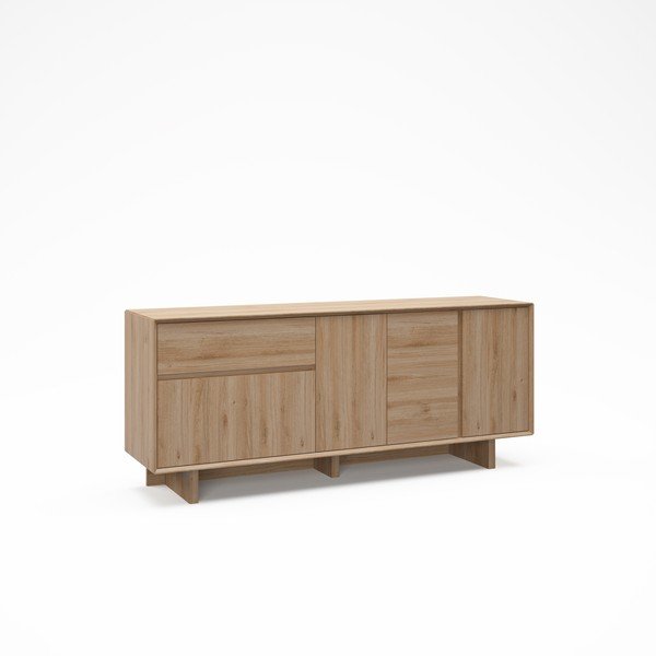 Komoda v dekore duba v prírodnej farbe 180x76x45 cm Carpi – Marckeric-image-2