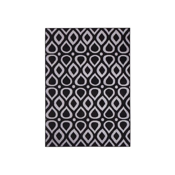 Čierny koberec Vela, 160x225 cm