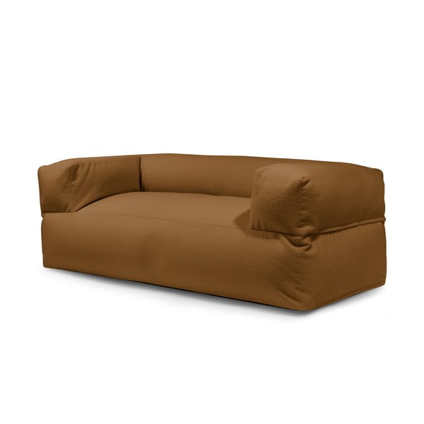 Hnedý sedací vak z textílie buklé Sofa MooG – SLOWDOWN