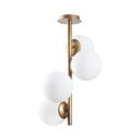 Biele/v mosadznej farbe stropné svietidlo so skleneným tienidlom ø 15 cm Faze – Opviq lights