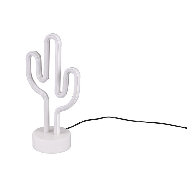 Biela LED stolová lampa (výška 29 cm) Cactus - Trio